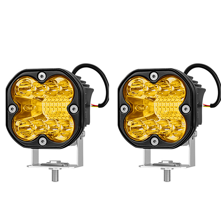 Set 2 x proiectoare auto LED galben 66W/proiector, 50LED