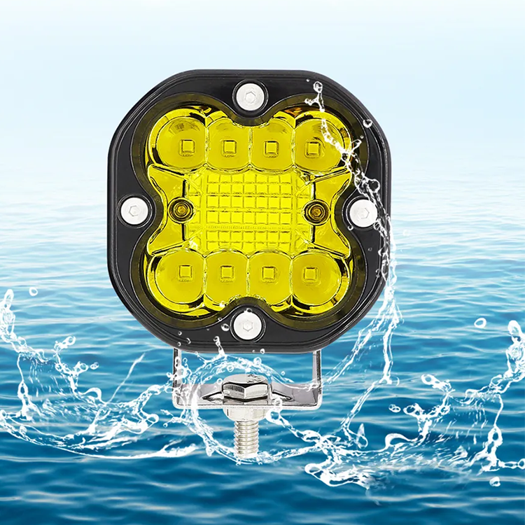 Set 2 x proiectoare auto LED galben 66W/proiector, 50LED