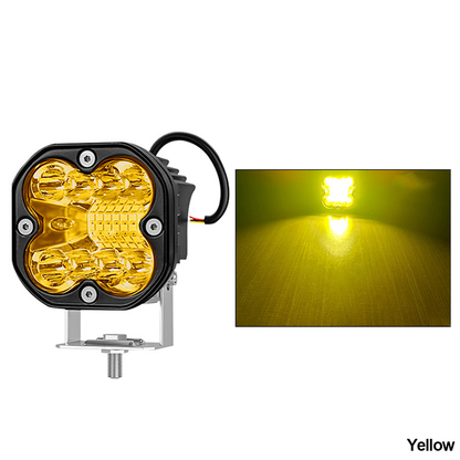 Set 2 x proiectoare auto LED galben 66W/proiector, 50LED