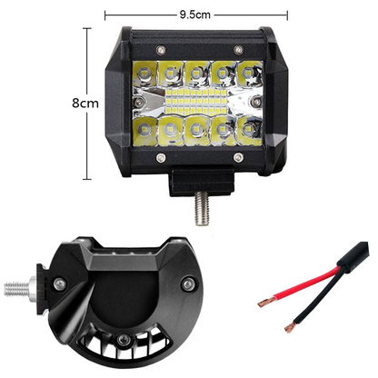 Set 2 x proiectoare auto LED, 140W/set, 10/30V, 20LED