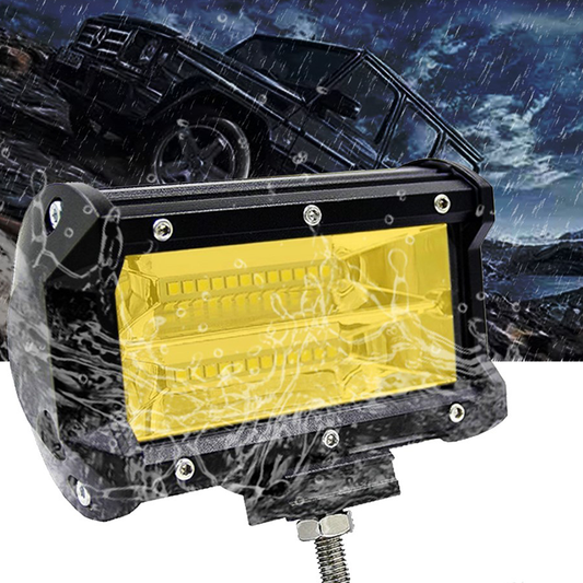 Set 2 x proiectoare auto LED, 72W/proiector, 3000K, 24LED