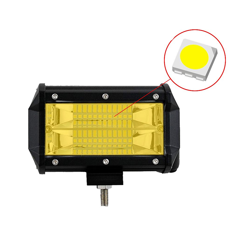 Set 2 x proiectoare auto LED, 72W/proiector, 3000K, 24LED