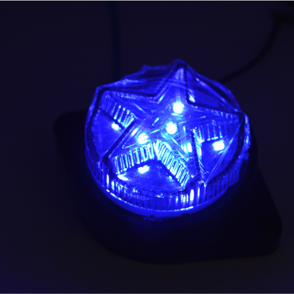 Set 2 x Lampi gabarit rotunde 24V, 11LED, stea, diverse culori