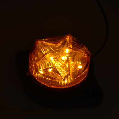 Set 2 x Lampi gabarit rotunde 24V, 11LED, stea, diverse culori