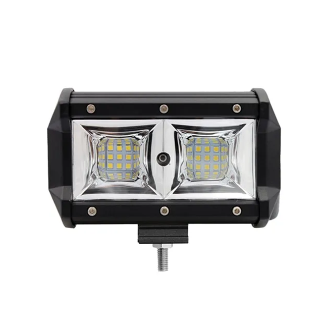 Set 2 x proiectoare auto LED, 72W, 6500K, 12V, IP68, 18LED