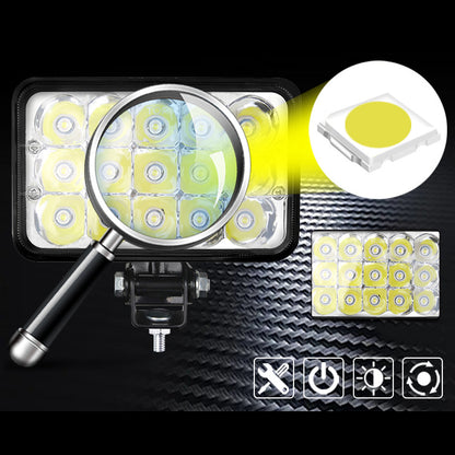 Set 2 x Proiectoare auto 15LED, 2 faze, 180W/set