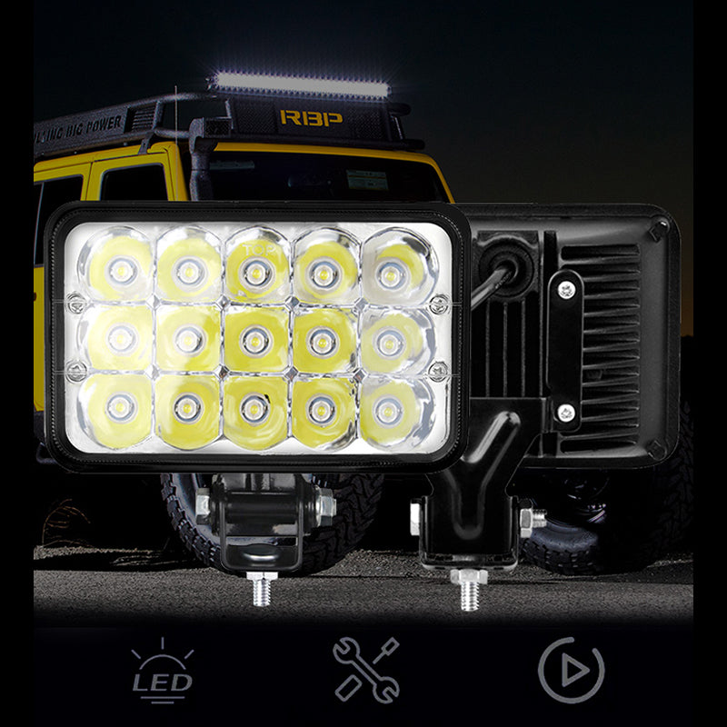 Set 2 x Proiectoare auto 15LED, 2 faze, 180W/set