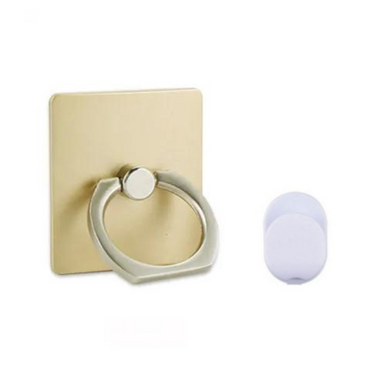 Suport tip inel pentru telefon, metalic, auriu