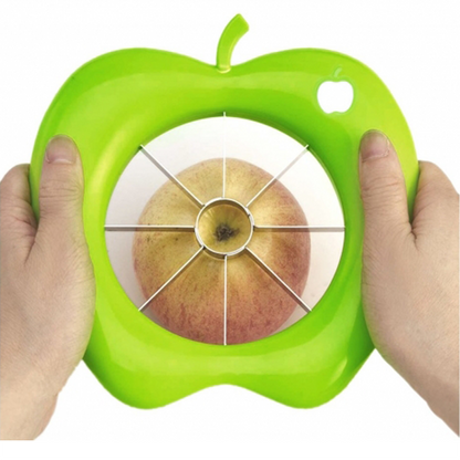 Dispozitiv pentru feliat mere, 6 felii, verde
