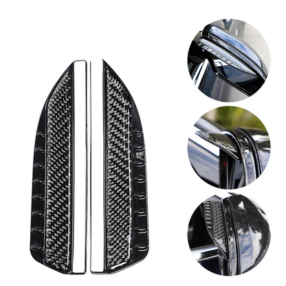 Set 2 x protectie oglinzi auto, fibra de carbon