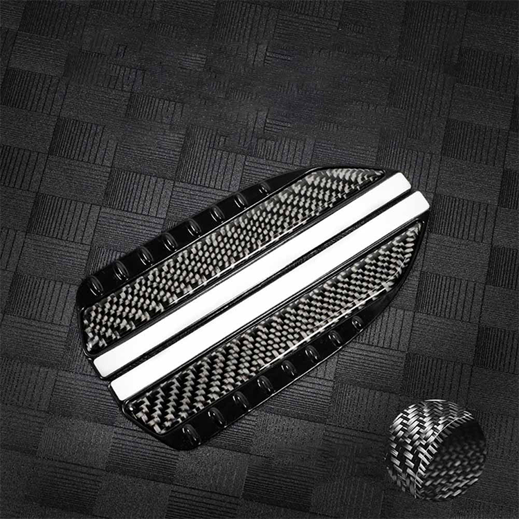 Set 2 x protectie oglinzi auto, fibra de carbon