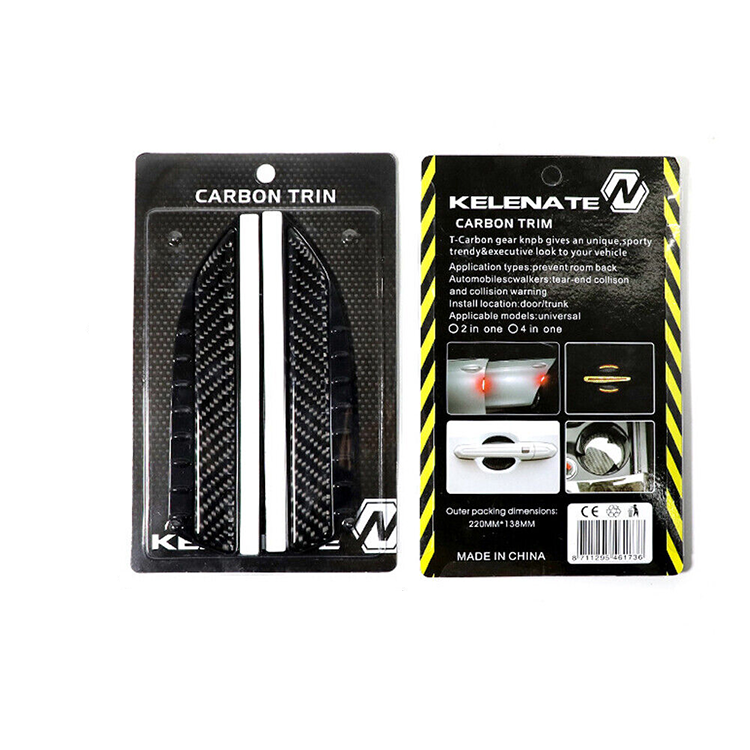 Set 2 x protectie oglinzi auto, fibra de carbon