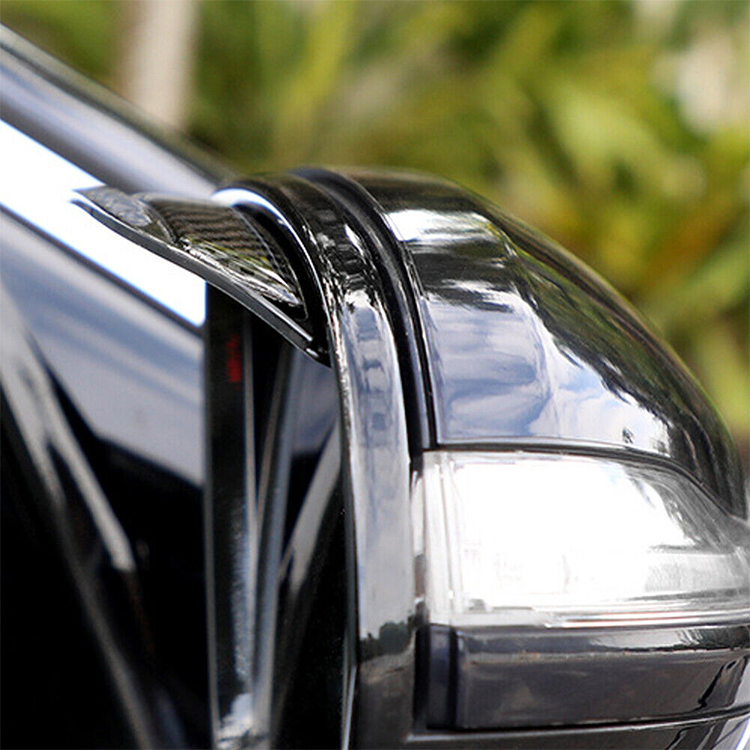 Set 2 x protectie oglinzi auto, fibra de carbon