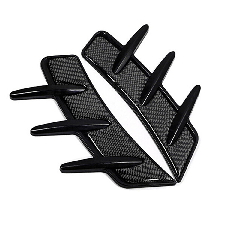 Set 2 x ornament aripi auto, universal, fibra de carbon