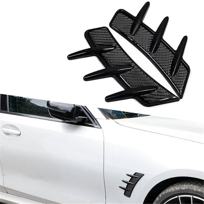 Set 2 x ornament aripi auto, universal, fibra de carbon
