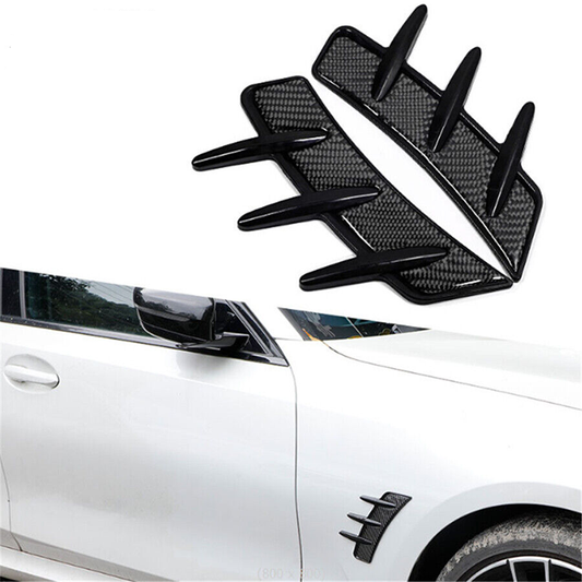 Set 2 x ornament aripi auto, universal, fibra de carbon