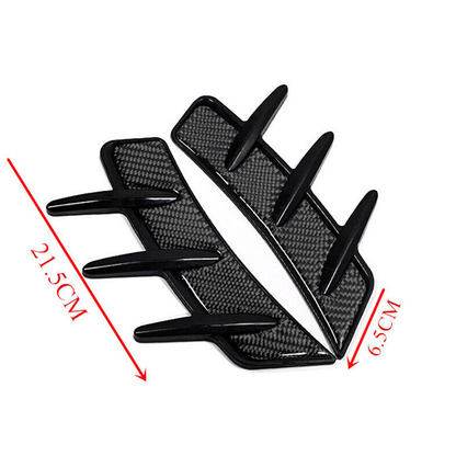 Set 2 x ornament aripi auto, universal, fibra de carbon