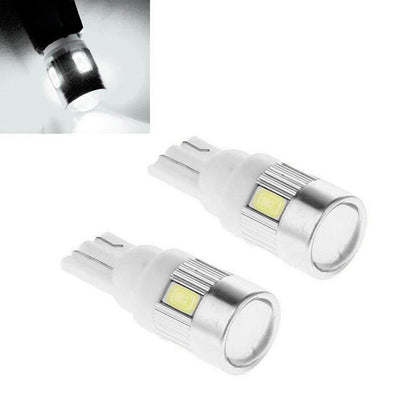 Set 2 x becuri auto LED, T10, 6 SMD, 5W, canbus, alb