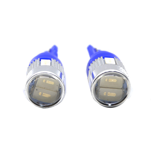 Set 2 x becuri auto LED, T10, 6 SMD, 5W, canbus, 7500K