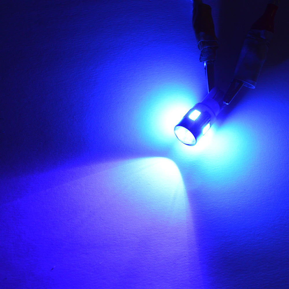 Set 2 x becuri auto LED, T10, 6 SMD, 5W, canbus, 7500K