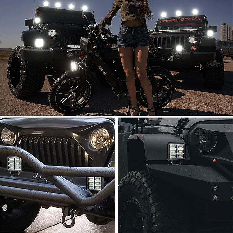 Set 2 x proiectoare auto LED, 144W/set, 10/30V