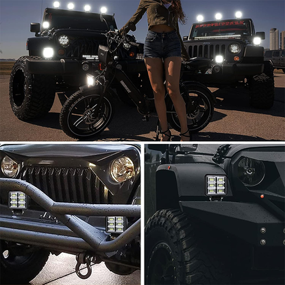 Set 2 x proiectoare auto LED, 144W/set, 10/30V