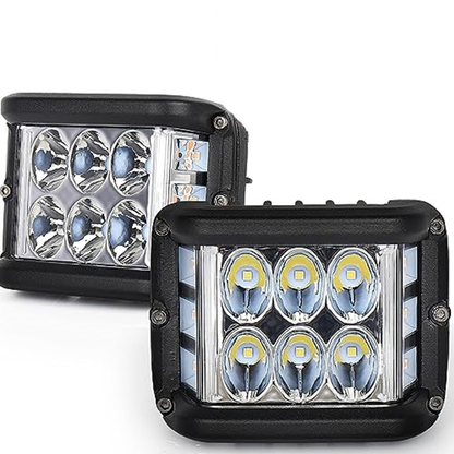 Set 2 x proiectoare auto LED, 144W/set, 6500K