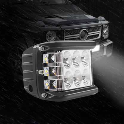 Set 2 x proiectoare auto LED, 144W/set, 6500K