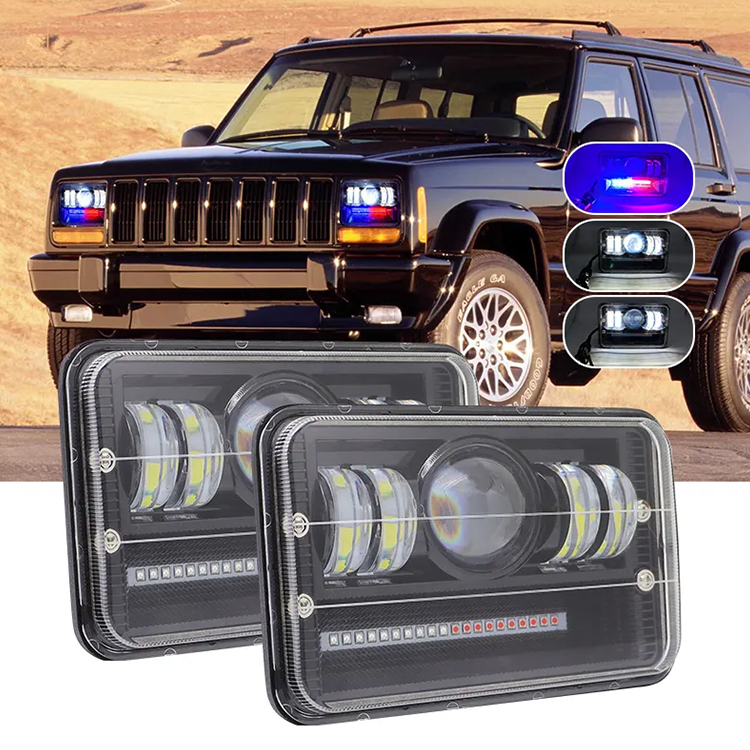 Set 2 x proiectoare auto LED lupa, 240W/set, 14000 lumeni