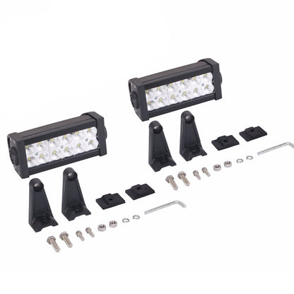 Set 2 proiectoare auto LED cu suport, 120W/set, 12 LED, 12/36V