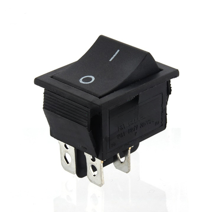 Buton intrerupator auto, negru, 4 pini, 2 pozitii