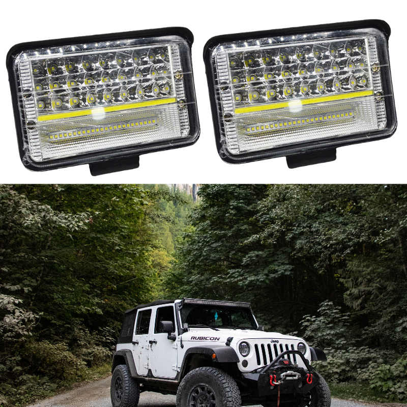 Set 2 x proiectoare auto 56LED, 210W/set, 6000K, 10/30V, IP68