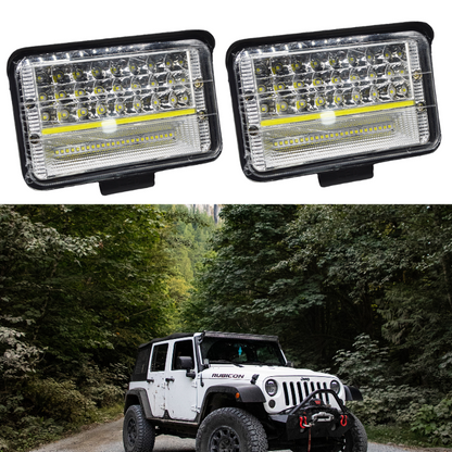 Set 2 x proiectoare auto 56LED, 210W/set, 6000K, 10/30V, IP68