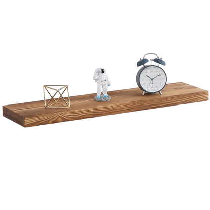 Raft cu suport prindere din lemn, 60cm