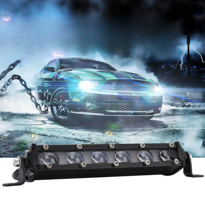 Set 2 x proiectoare auto 6LED lupa, 96W/set