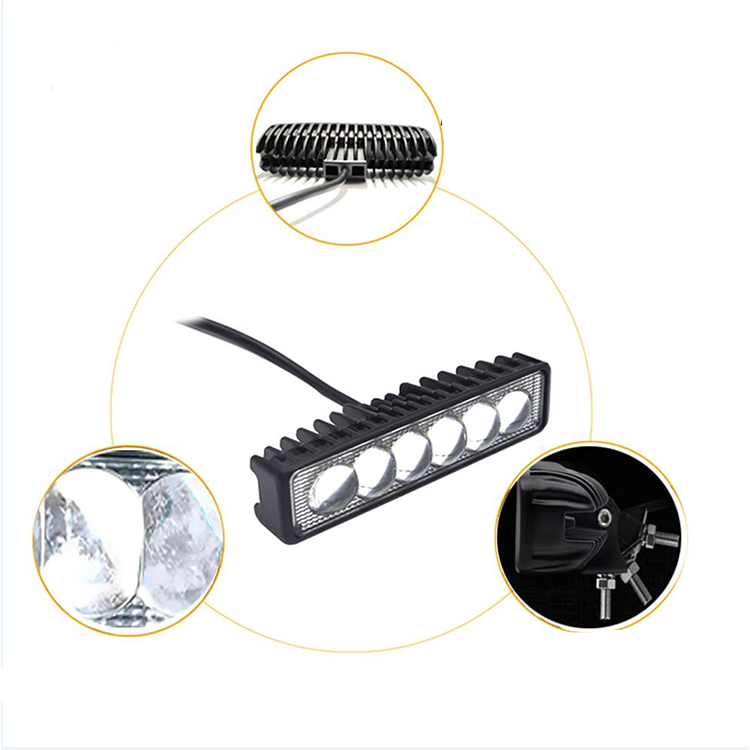 Set 2 x proiectoare auto LED, 48W/proiector, 10/30V, lupa, 6LED