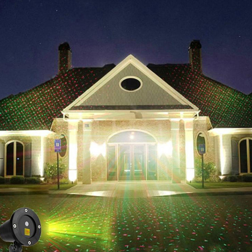 Proiector rosu verde, metalic, 110/220V, rosu/verde