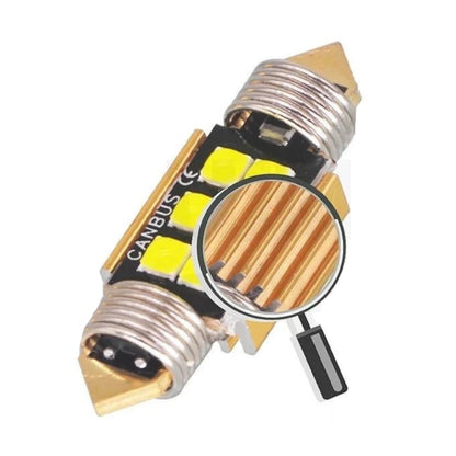 Set 2 becuri auto 6LED SMD C5W, 41mm, canbus, 6000K, 1200lm, 12V