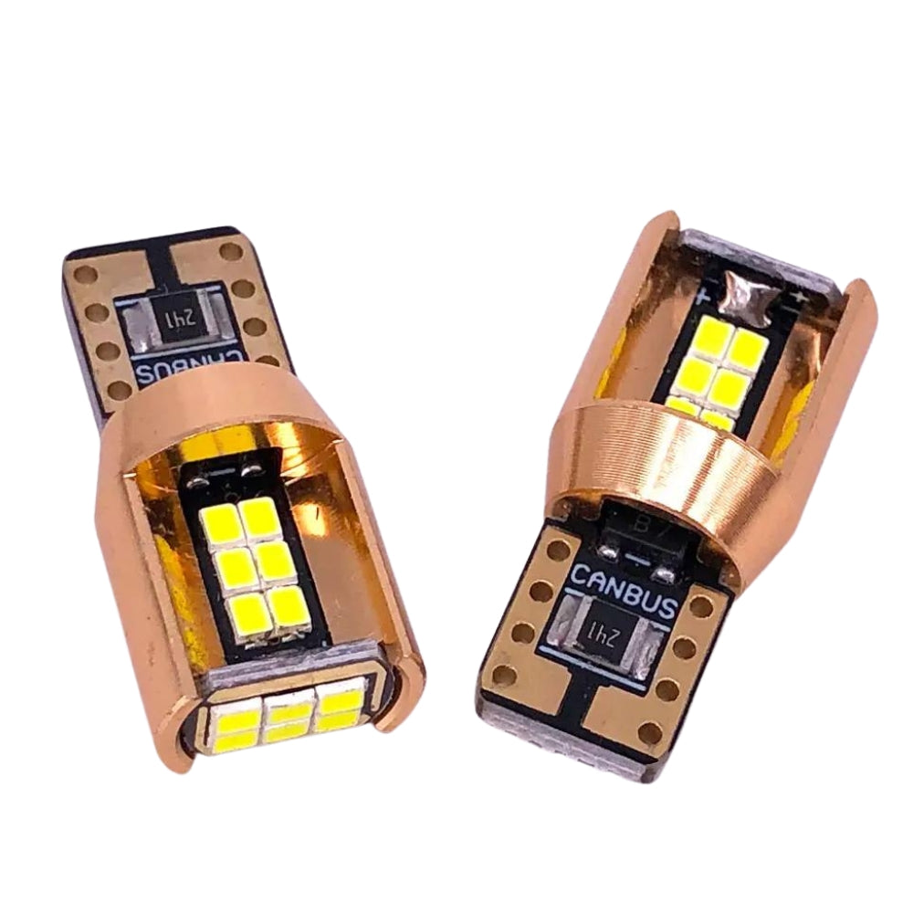 Set 2 becuri auto LED 18SMD, T10 W5W, canbus, 6000K, 12V, 1000lm