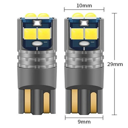 Set 2 x Becuri auto T10 W5W 6SMD, 10W, 6000K, 1920lm, 12/24V