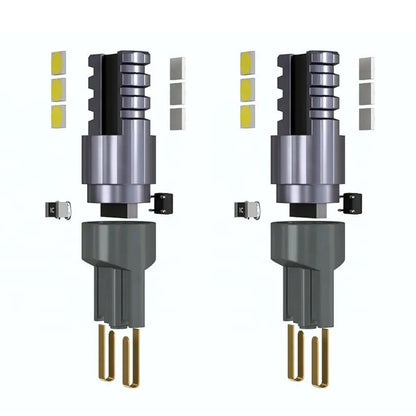 Set 2 becuri LED 6SMD 12W/set, 12V, T10 W5W, 6500K