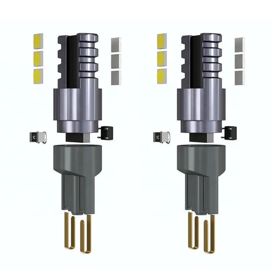 Set 2 becuri LED 6SMD 12W/set, 12V, T10 W5W, 6500K