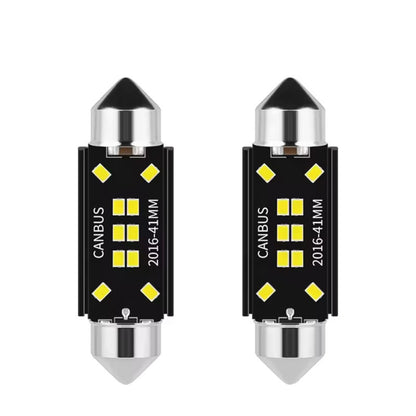 Set 2 becuri auto 10LED T10 C5W, 41mm, canbus, 6000K, 800lm, 12V