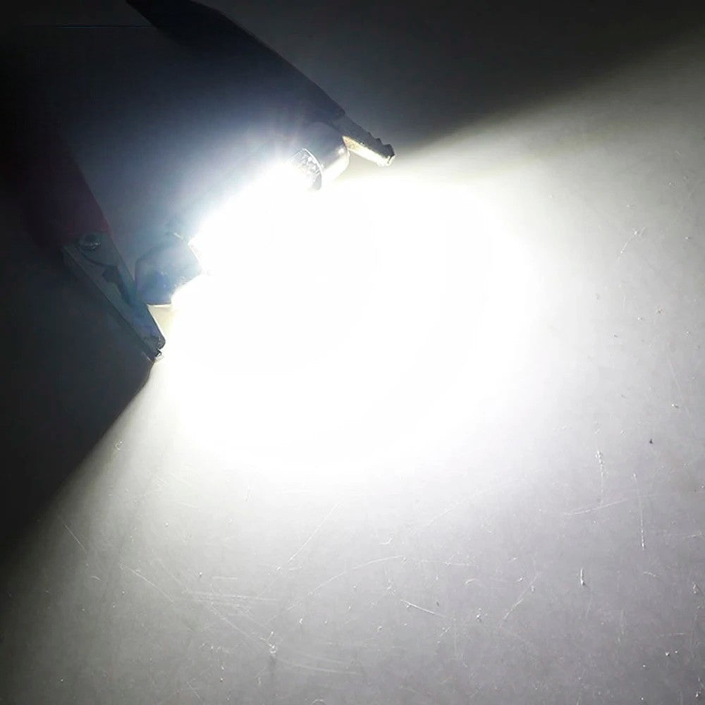 Set 2 becuri auto 10LED T10 C5W, 41mm, canbus, 6000K, 800lm, 12V