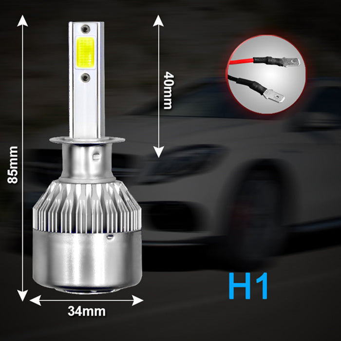 Set 2 becuri auto LED, H1, 6000K, 72W/set, 48LED