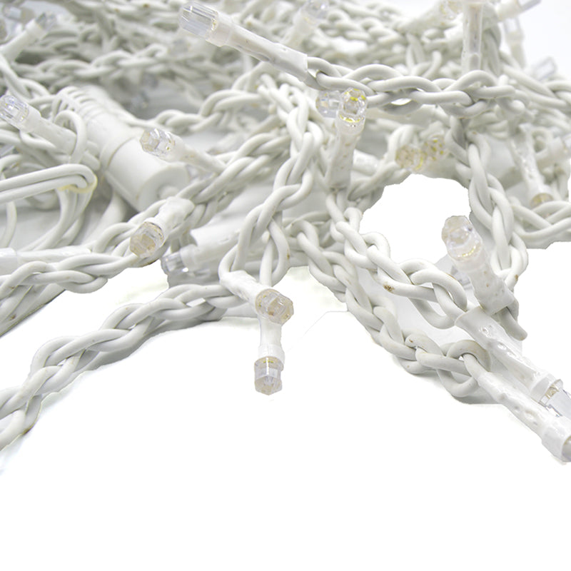 Instalatie perdea luminoasa, 4m, 120LED V8, alb