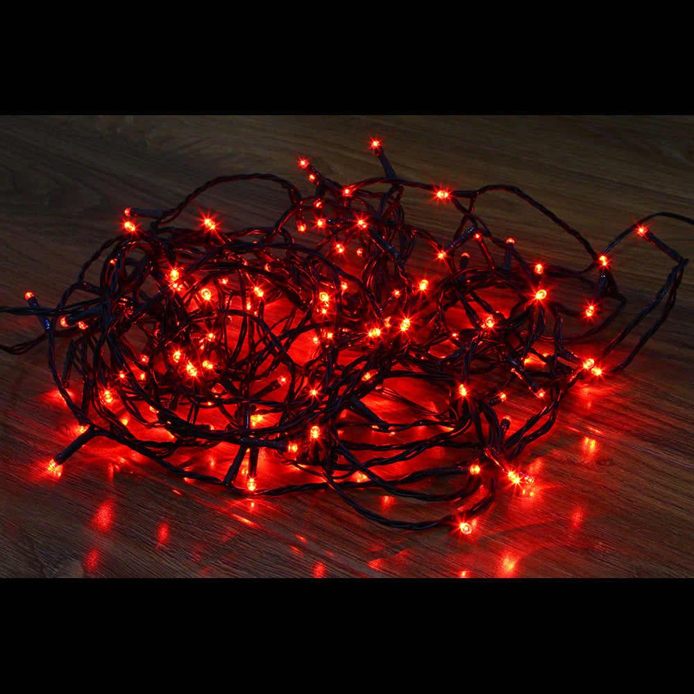 Instalatie liniara pentru brad, rola, 500 LED, 50m, rosu