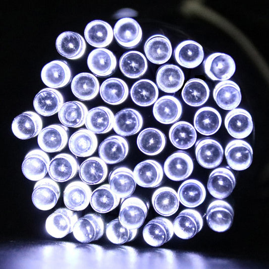 Instalatie solara luminoasa, 30 metri, alb rece, panou solar