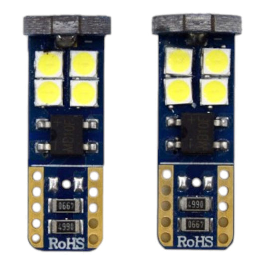 Set 2 x Becuri auto LED CBT 507, canbus, 12SMD, 6500K, W5W/T10