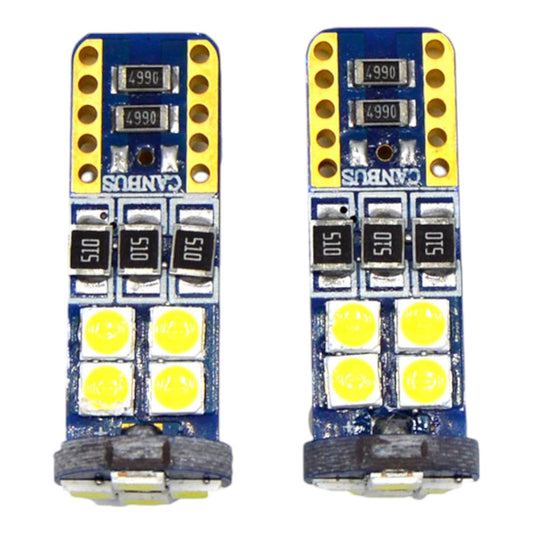 Set 2 x Becuri auto LED CBT 507, canbus, 12SMD, 6500K, W5W/T10